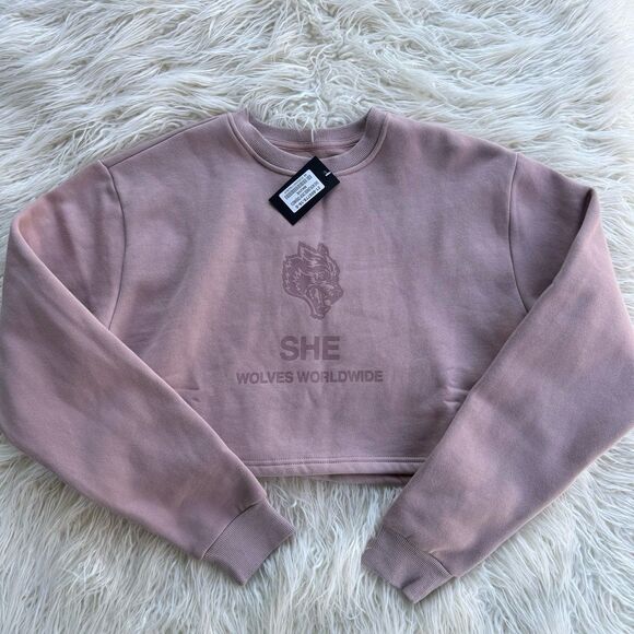 Darc Sport SHE Wolves Worldwide Crewneck Mauve Size Small - Picture 1 of 11